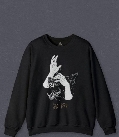Unisex Sweatshirt Sad Bötch Dog Asi Baskılı Sweat
