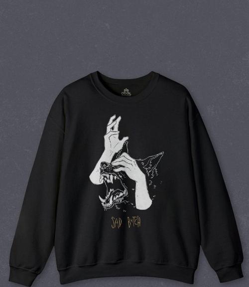 Unisex Sweatshirt Sad Bötch Dog Asi Baskılı Sweat