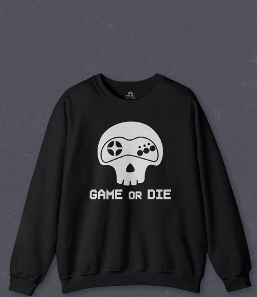 Unisex Sweatshirt Game Or Die Midnight Club Oyun Dizi Film Baskılı Sweat