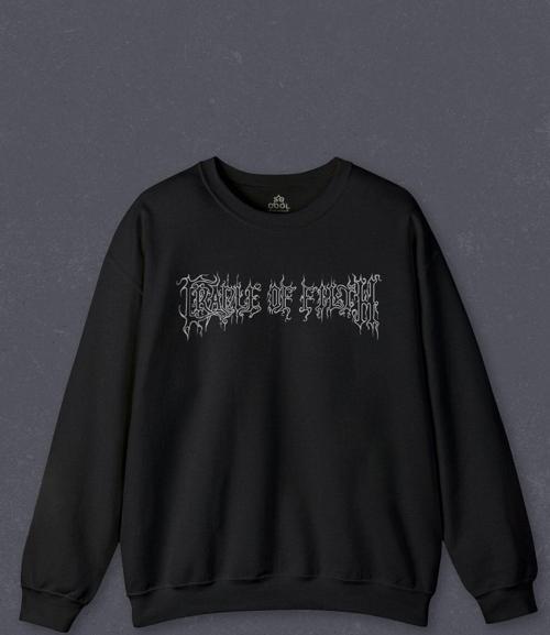 Unisex Sweatshirt Cradle Of Filth Black Metal Gotik Gothic Goth Music Baskılı Sweat