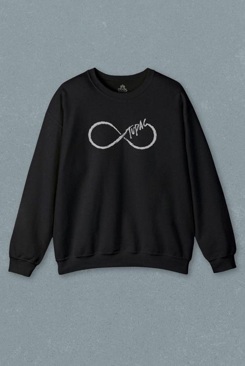 Tupac Shakur Sonsuzluk Makaveli Cartoon 2Pac Baskılı Sweatshirt