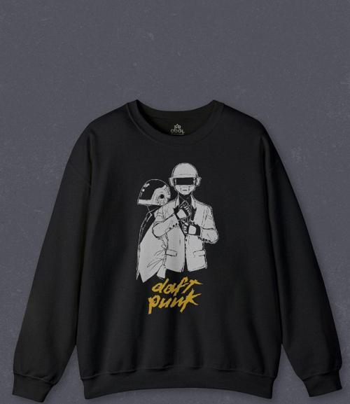Unisex Sweatshirt Daft Punk Müzik Get Lucky Music  Baskılı Sweat PSW01S-4157