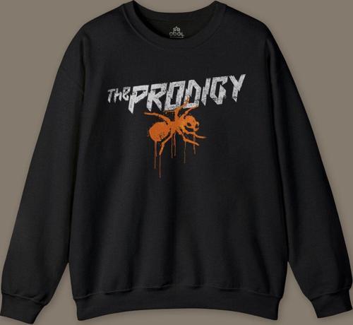 The Prodigy Electronic Dance Music Flint Müzik Karınca Logo Baskılı Sweatshirt