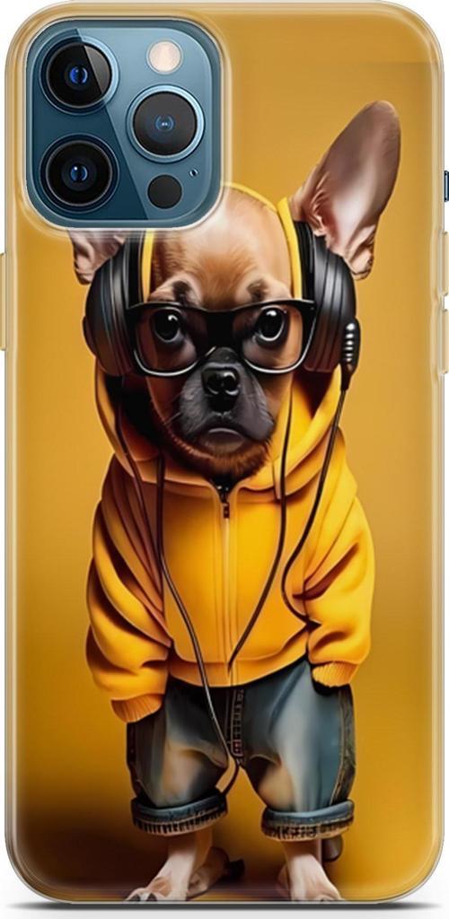 iPhone 12 Pro Max Uyumlu Kılıf Yapayzeka 19 DJ Bulldog Tam Koruma Kılıf