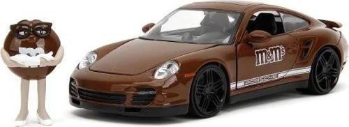 M&M'in 1:24 Porsche 911 Turbo Döküm Arabası Kahverengi Figür