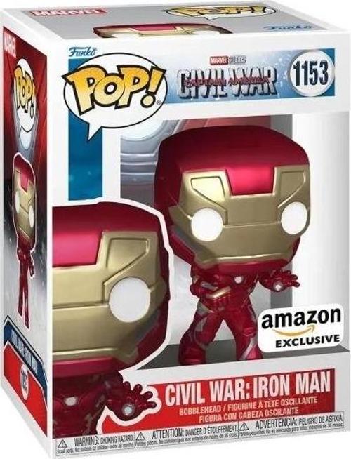 Pop! Marvel: Civil War Build A Scene - Iron Man Figürü