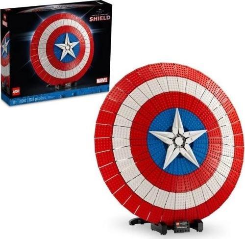 Marvel Kaptan Amerika'nın Kalkanı 76262 Model Kiti Red, White, Blue