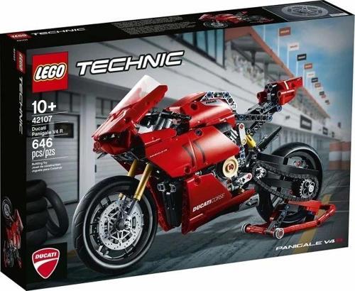Technic Ducati Panigale V4 R Motosiklet 42107 Yapı Seti Multicolor