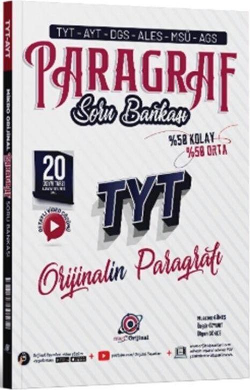 Orijinal Yayınları TYT Paragraf Mikro Soru Bankası