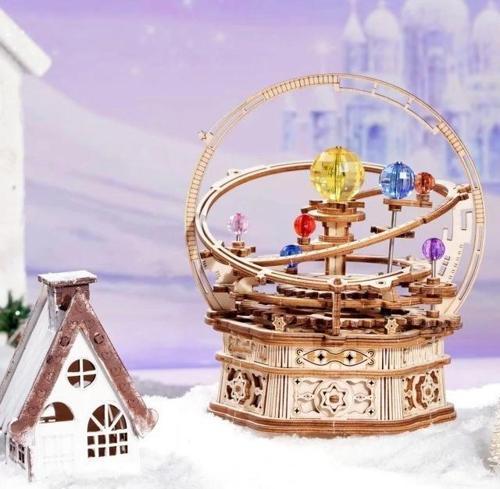 3D Ahşap Puzzle Müzik Kutusu Modeli Kiti