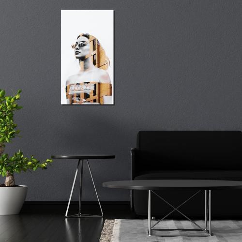 Kadın Temalı Pleksi Cam Tablo Yansıma