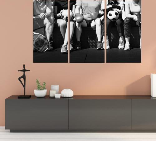 Spor 3 lü Set Pleksi Cam Tablo Spor & Arkadaşlık