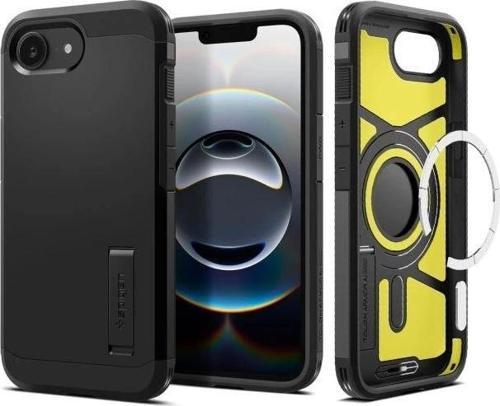 iphone 15 Pro Max Manyetik Tough Armor MagFit Kılıf Black iPhone 16E