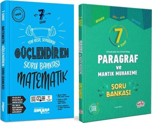 Ankara Yayıncılık 7.Sınıf Matematik Soru Bankası ve Editör Yayınları Paragraf Soru Bankası Seti 2 Kitap
