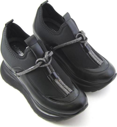 Josefina Siyah Streç Gizli Dolgu Günlük Ayakkabı