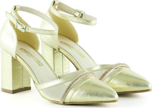 Molly Dore Taşlı Fileli Kalın Topuklu Ayakkabı