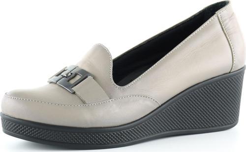 Dafne Vizon Hakiki Deri Dolgu Topuklu Günlük Ayakkabı