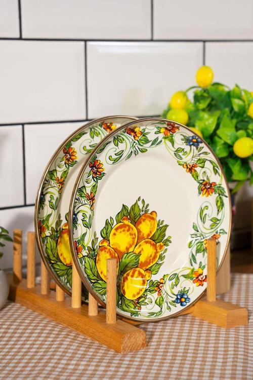 Emaye 2'Li Pasta Tabağı Toscana New