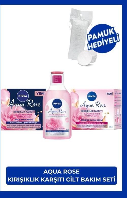 Günlük Micellar Makyaj Temizleme Suyu 400ml, Kırışıklık Karşıtı Gündüz Kremi 50ml ve Gece Kremi 50ml