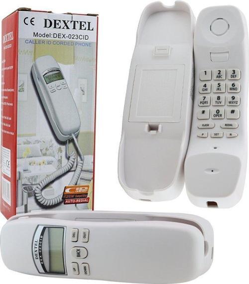 DEX-023CID DUVAR TİPİ KABLOLU EKRANLI TELEFON (SİYAH*BEYAZ)