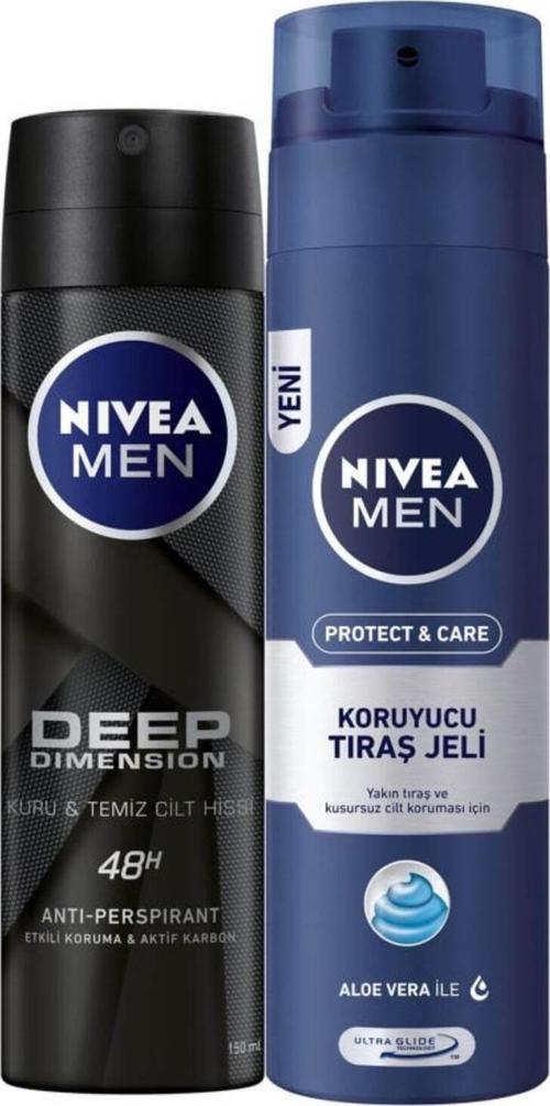 Deep Erkek Deosprey 150ml Tıraş Jeli Koruyucu Ve Bakım Için 200 ml