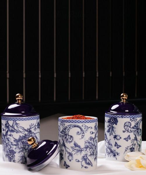 Porselen Baharat Takımı 3'Lü Blue Life