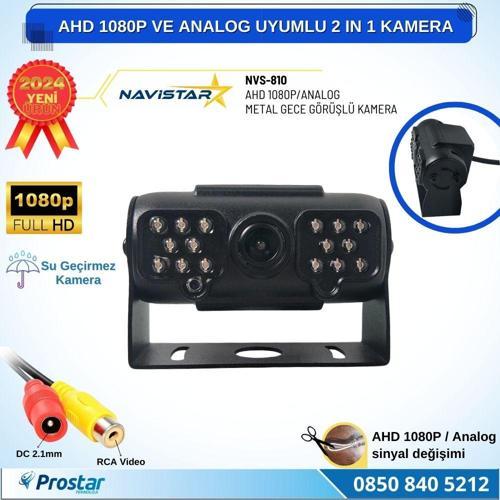 AHD 1080P ve Analog Pal Çevirilebilir 16 IR Ledli Gece Görüşlü Full HD Araç Kamerası