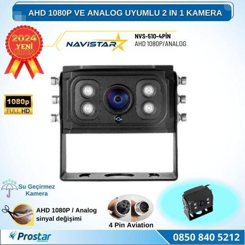 AHD 1080P ve Analog Pal Çevirilebilir 4 Pin Gece Görüşlü Full HD Araç Kamerası