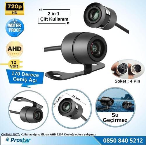 Ahd 720P 4 Pin Soketli Kelebek Ve Tampon Uyumlu 6 Mt 4 Pin Kablolu Kamera