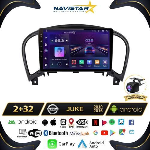 Nissan Juke  2010-2014 Model 2GB + 64GB Android 13 Kablosuz Carplay Navigasyon Multimedya Sistemi