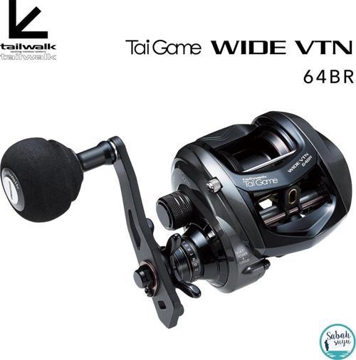 Tailwalk Tai Game Wide VTN 64BR Tai Rubber Çıkrık/Baitcasting Jig Olta Makinesi (Sağ El)