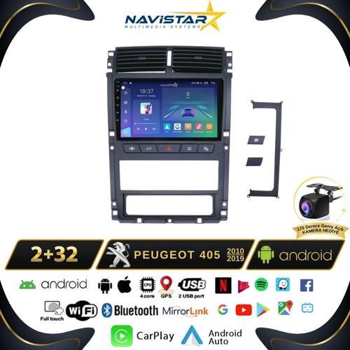 Peugeot 405  2010-2019 Model 2GB + 64GB Android 13 Kablosuz Carplay Navigasyon Multimedya Sistemi