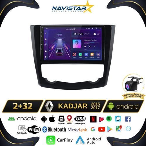 Renault Kadjar  2015-2017 Model 2GB + 64GB Android 13 Kablosuz Carplay Navigasyon Multimedya Sistemi