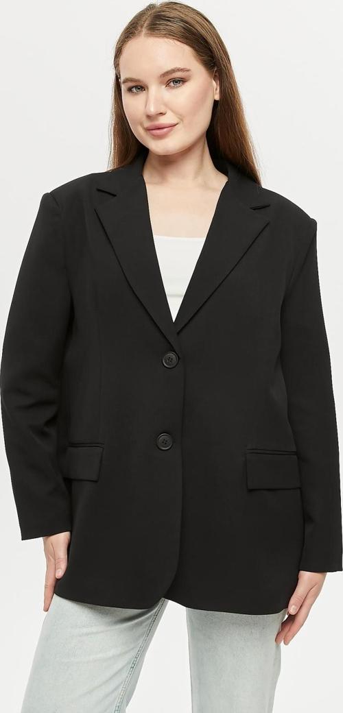 Siyah Oversize Dokuma Blazer Ceket