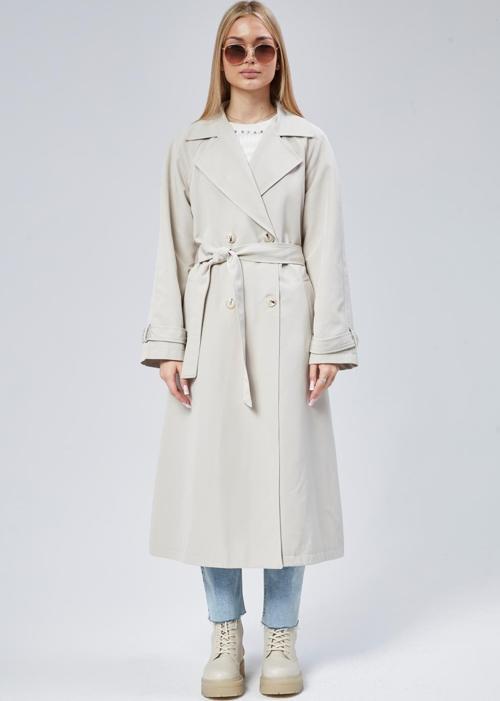 Kadın Oversize Astarlı Trençkot