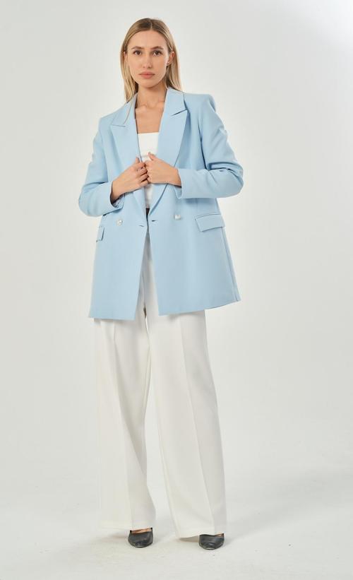 Oversize Dokuma Blazer Ceket