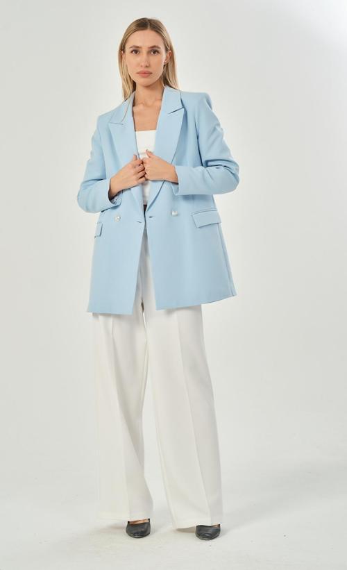 Oversize Dokuma Blazer Ceket