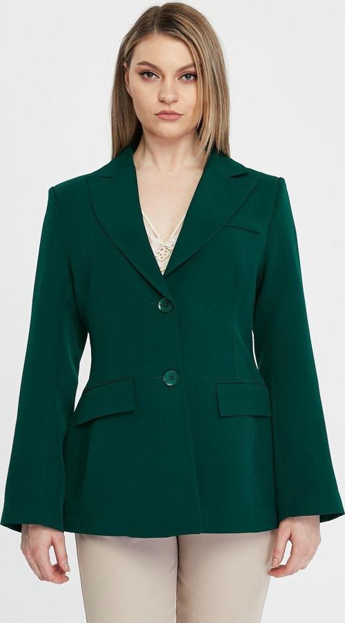 Kadın Regular Astarlı Kruvaze Kapama Dokuma Blazer Ceket