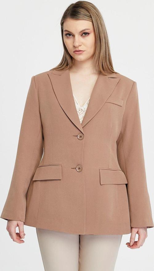 Kadın Regular Astarlı Kruvaze Kapama Dokuma Blazer Ceket