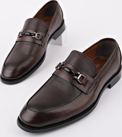 BONDY Hakiki Deri Klasik Günlük Ortopedik Erkek Ayakkabı