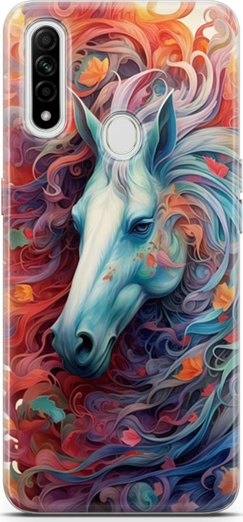 Oppo A31 Uyumlu Kılıf Yapayzeka 29 At ve Sanat Leke Tutmaz Kapak