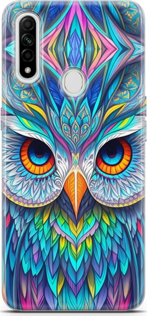 Oppo A31 Uyumlu Kılıf Yapayzeka 30 Baykuş Kenarları Şeffaf Kapak