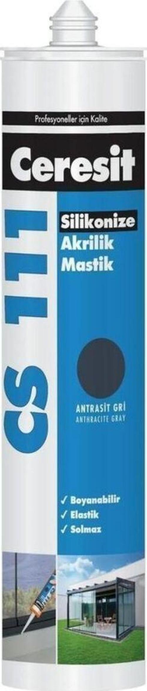 CS 111 Akrilik Mastik kartuş Antrasit Gri 240Ml