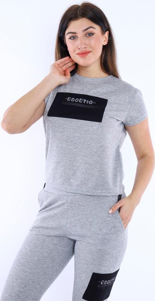 G2 Melanj Kadın Dokuma Detaylı ABD Pike Nefes Alan T-shirt Takım A3004