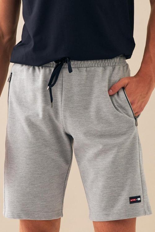 G2 Melanj Erkek Casual Rahat Kalıp Nefes Alabilen Pamuklu Drops İnterlok Kumaş Spor Şort B1511