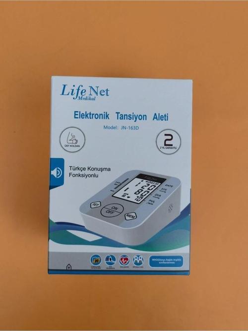 Life Net Elektronik Tansiyon Aleti Türkçe Konuşan Jn-163D Pilsiz 8681893031948