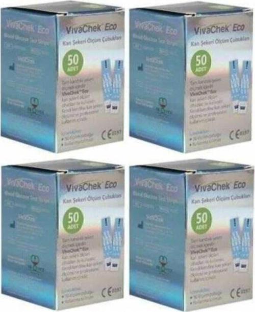 Vıvachek Şeker Ölçüm Çubuğu/Strip 50 Li 4 Adet 200Lu