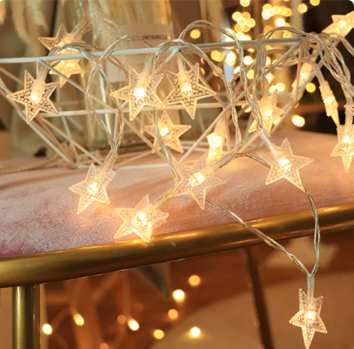 Yıldız 10m 60 Led Gün Işığı yıldızboyutu:3,5cm