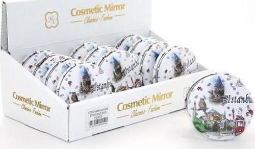 Taşlı İstanbul Tasarımı El Aynası Kalın Model 8