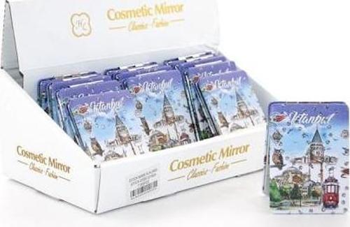 Taşlı İstanbul Tasarımı El Aynası İnce Model 6